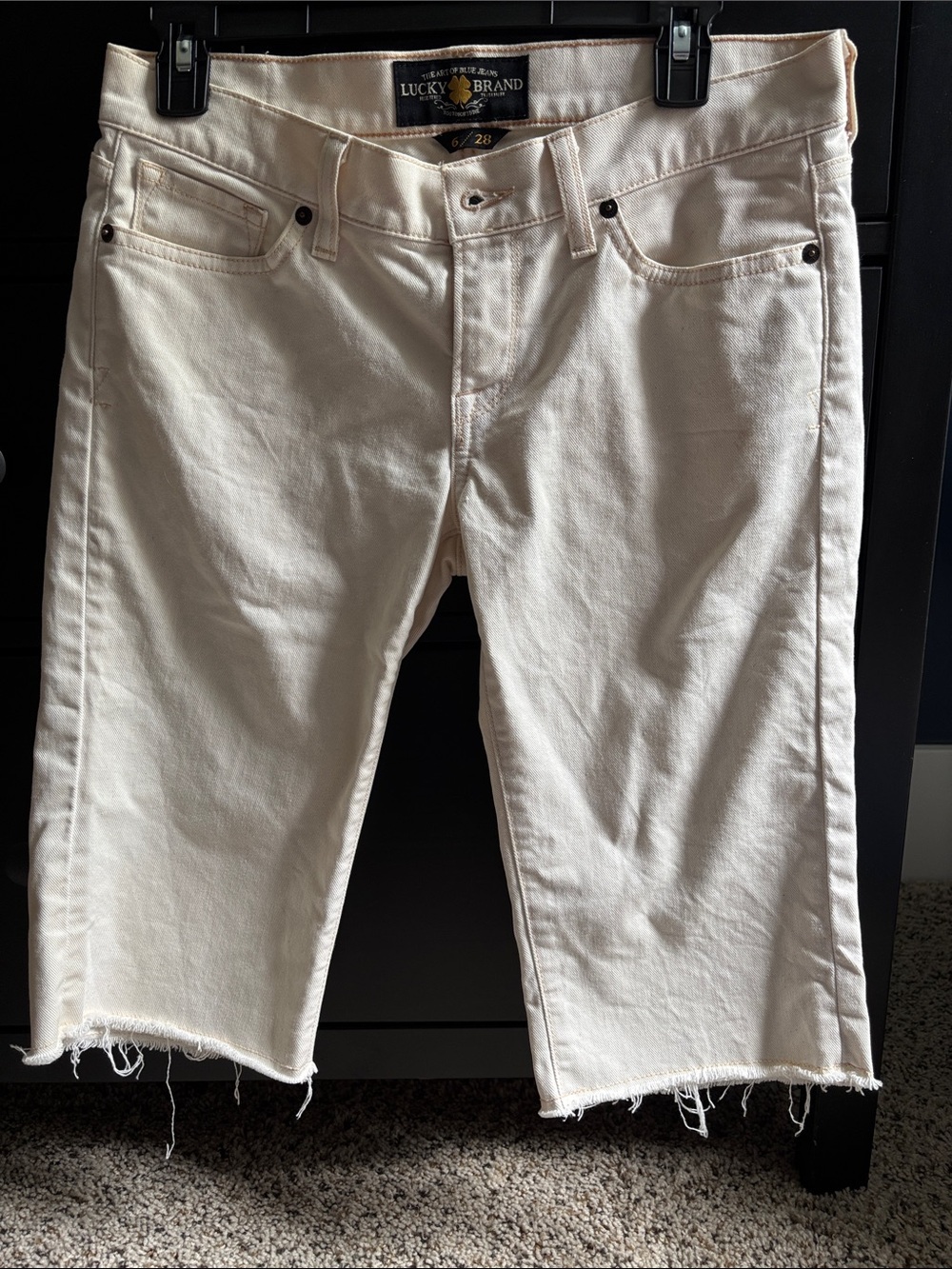Lucky Brand Cream Jean‎ Shorts